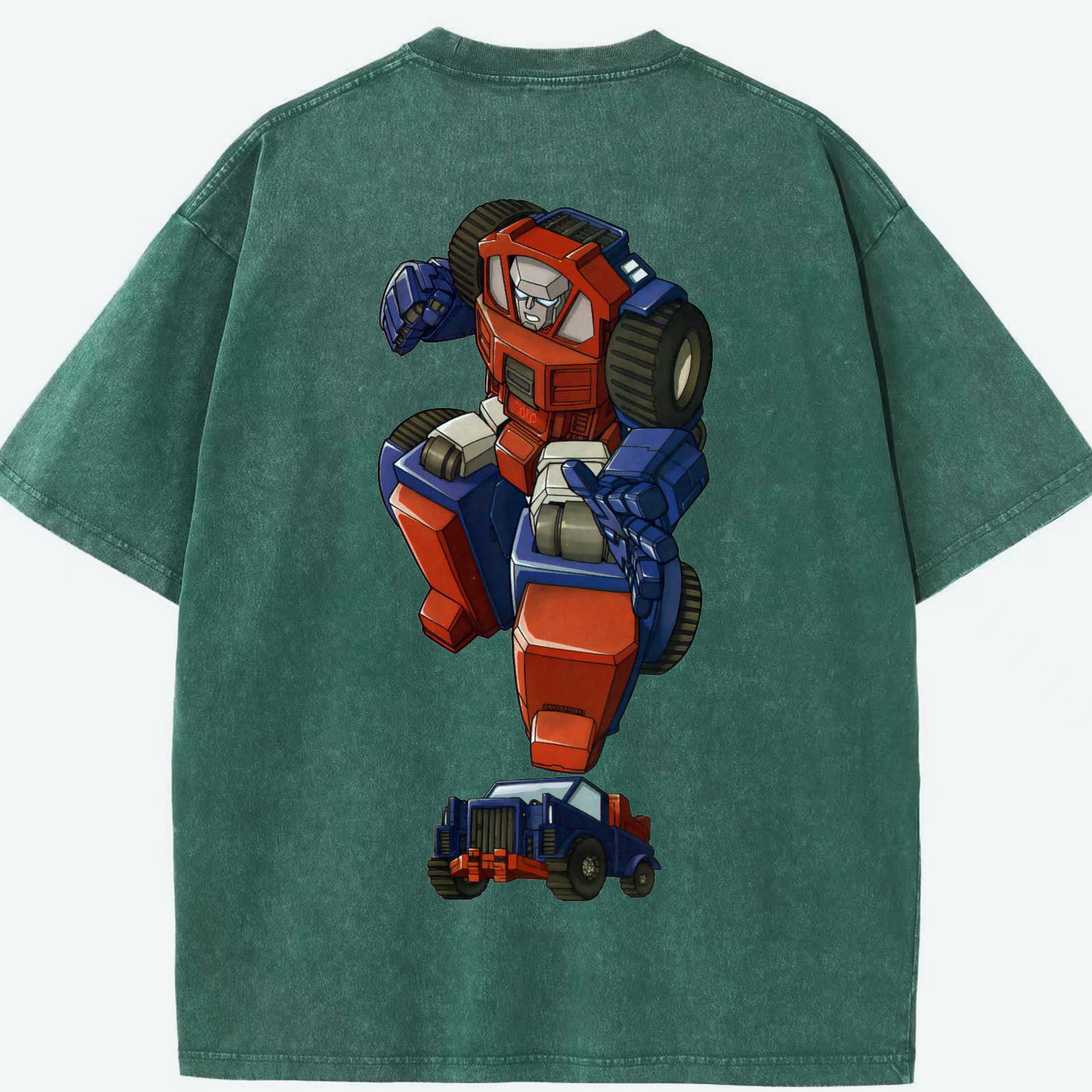 （画像用）  綿100% ヴィンテージ風 半袖Tシャツ（背面プリント）